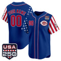Custom Cincinnati Reds America 250 Edition Vapor Premier Limited Royal HOLBERT Stitched Jerseys