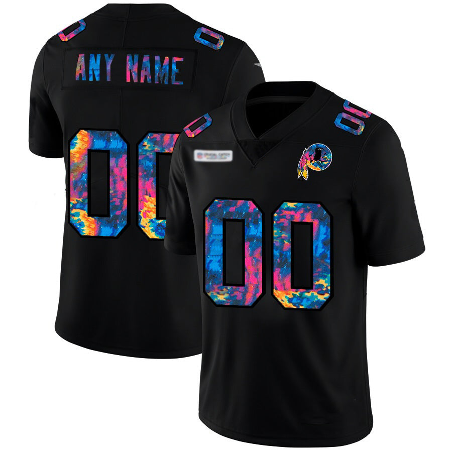 Custom W.Redskins Multi-Color Black HOLBERT 2020 Crucial Catch Vapor Untouchable Limited Jersey