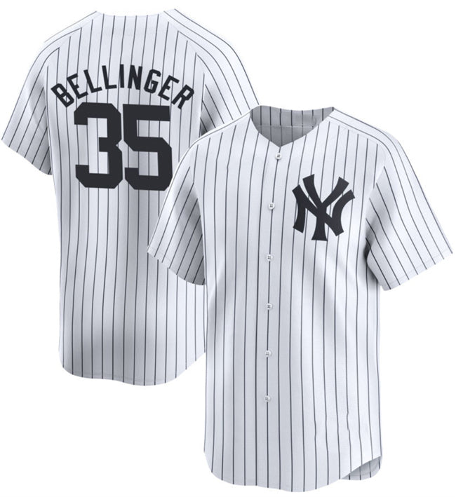 New York Yankees #35 Cody Bellinger White HOLBERT 2024 Home Limited With Name Stitched Jersey