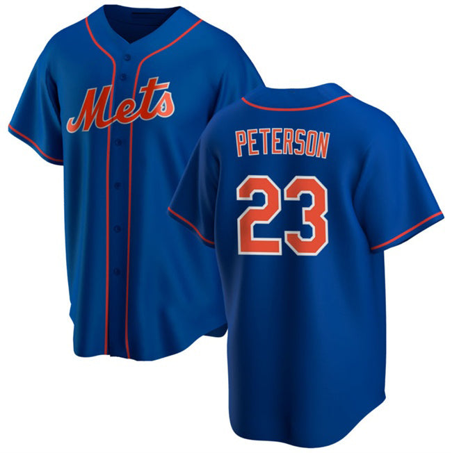 New York Mets #23 David Peterson Royal HOLBERT Cool Base Stitched Jersey