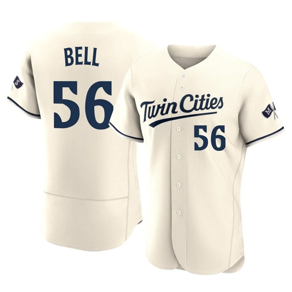 Minnesota Twins #56 Josh Bell Player Cream HOLBERTHome Limited Elite Stitched Jerseys