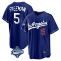 Los Angeles Dodgers #5 Freddie Freeman Player Royal HOLBERT World Series Meet Game Home Stitched Jerseys