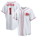 Cincinnati Reds #1 Groom White HOLBERT Home Replica Jersey