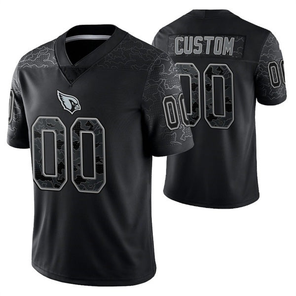 Custom A.Cardinals ACTIVE PLAYER Black HOLBERT Reflective Limited Stitched Jersey