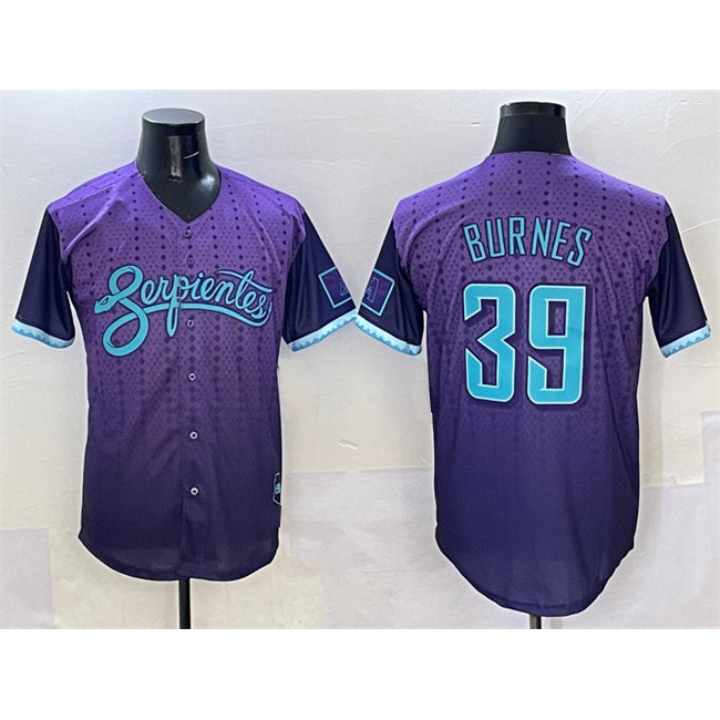 Arizona Diamondbacks #39 Corbin Burnes Purple HOLBERT 2025 City Connect Limited Stitched Jersey