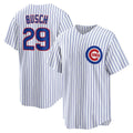 Chicago Cubs #29 Michael Busch White HOLBERT Home Replica Jersey