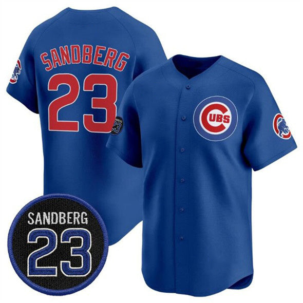 Chicago Cubs #23 Ryne Sandberg Royal HOLBERT 'Ryne Sandberg Tribute' Vapor Limited V2 Stitched Jersey