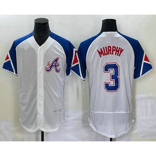 Atlanta Braves #3 Dale Murphy White HOLBERT 2023 City Connect Flex Base Stitched Jersey