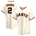 San Francisco Giants #2 Willy Adames HOLBERT Cream Home Replica Jersey