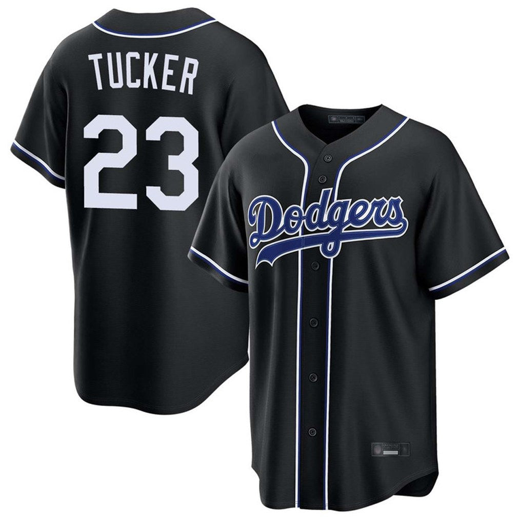 Los Angeles Dodgers #23 Kyle Tucker Player Black HOLBERT Carbon Limited Home Stitched Jerseys