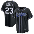 Los Angeles Dodgers #23 Kyle Tucker Player Black HOLBERT Carbon Limited Home Stitched Jerseys