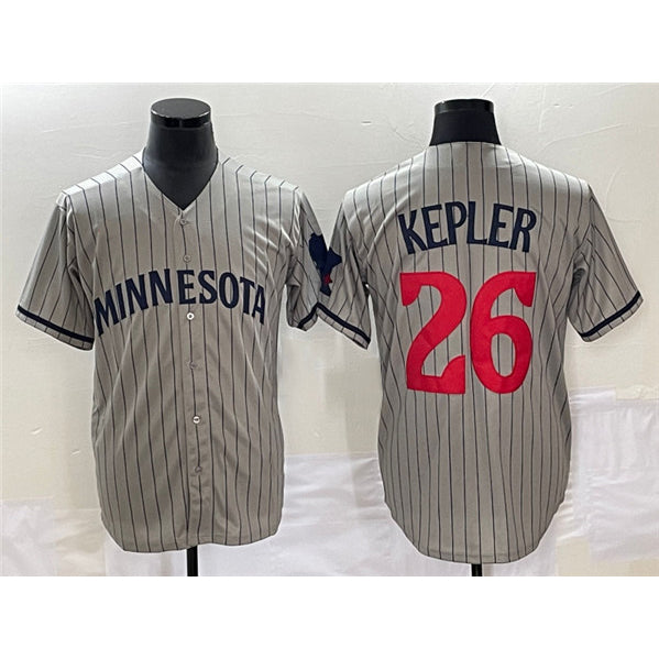 Minnesota Twins #26 Max Kepler Gray HOLBERT Cool Base Stitched Jersey
