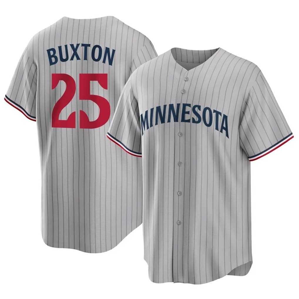 Minnesota Twins #25 Byron Buxton Player Gray HOLBERTGame Limited Home Stitched Jerseys
