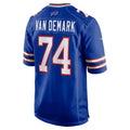 B.Bills #74 Ryan Van Demark Royal HOLBERT Game Player Jersey