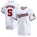 Washington Nationals #5 CJ Abrams White HOLBERT Home Limited Player Jersey