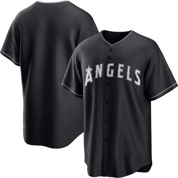 Los Angeles Angels Blank Black HOLBERT Lights Out Limited Stitched Jersey