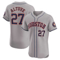 Houston Astros #27 Jose Altuve Gray HOLBERT Road Elite Player Jersey