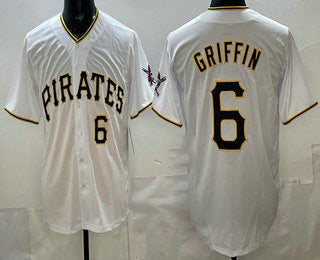 Pittsburgh Pirates #6 Konnor Griffin White HOLBERT Limited Jersey