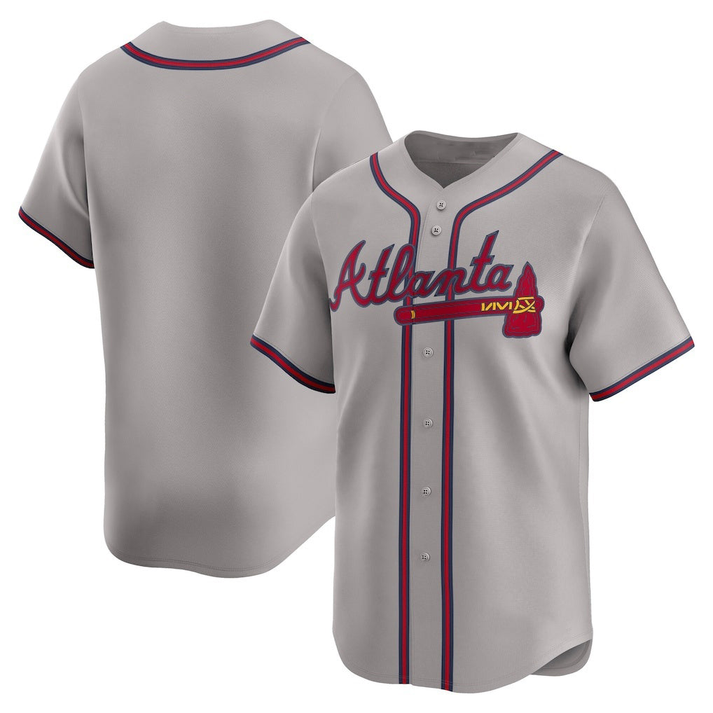 Atlanta Braves Gray HOLBERT Road Limited Jersey