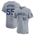 Kansas City Royals #55 Cole Ragans Player Gray HOLBERT Limited Elite Home Stitched Jerseys