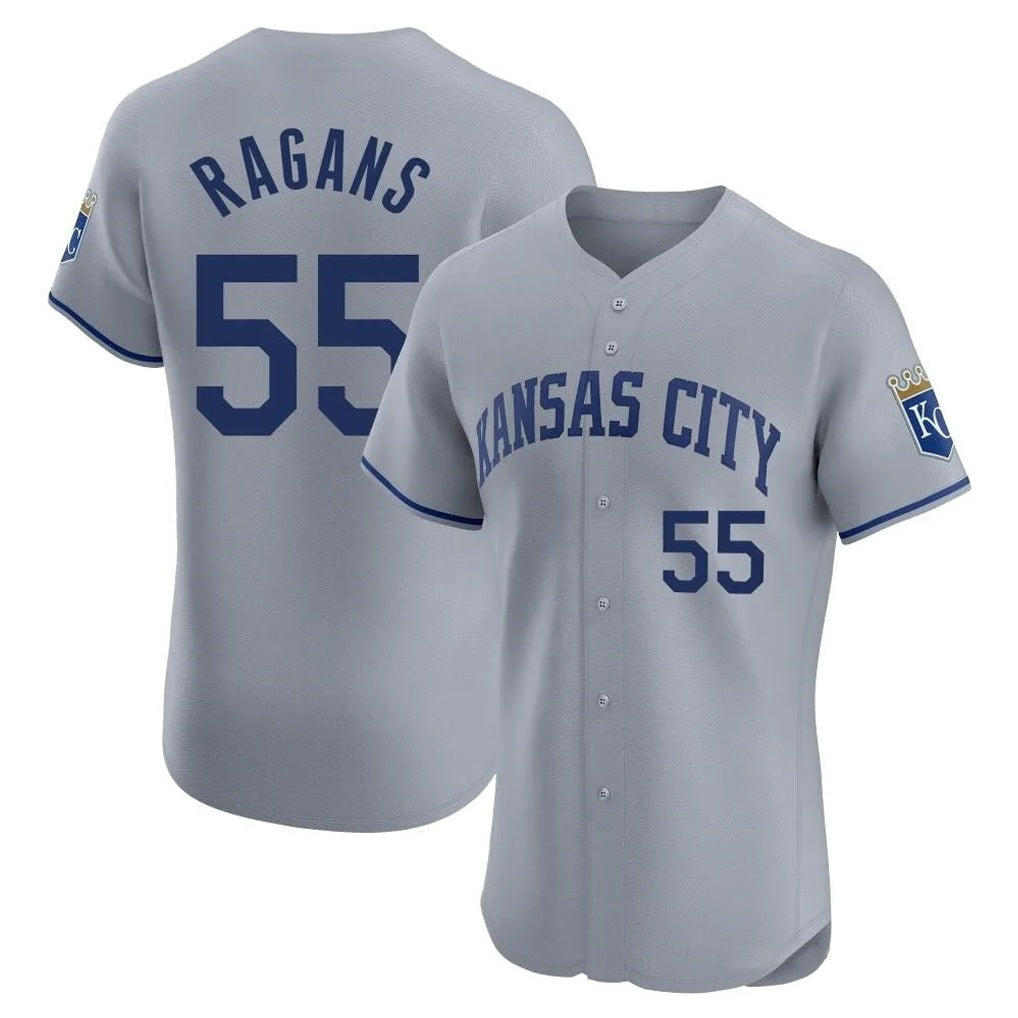 Kansas City Royals #55 Cole Ragans Player Gray HOLBERT Limited Elite Home Stitched Jerseys