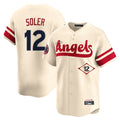Los Angeles Angels #12 Jorge Soler Player Cream HOLBERT City Connect Limited Home Stitched Jerseys