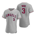 Los Angeles Angels #3 Waylor Ward Grey HOLBERT Flex Base Stitched Jersey