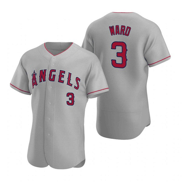 Los Angeles Angels #3 Waylor Ward Grey HOLBERT Flex Base Stitched Jersey