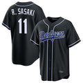Los Angeles Dodgers #11 Roki Sasaki Player Black HOLBERT Carbon Limited Home Stitched Jerseys