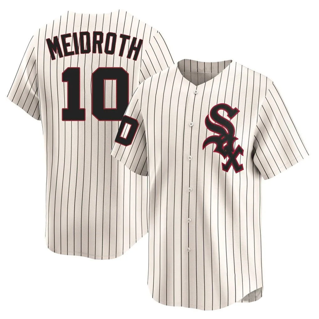 Chicago White Sox #10 Chase Meidroth Player Cream HOLBERT Cooperstown Collection Limited Home Stitched Jerseys