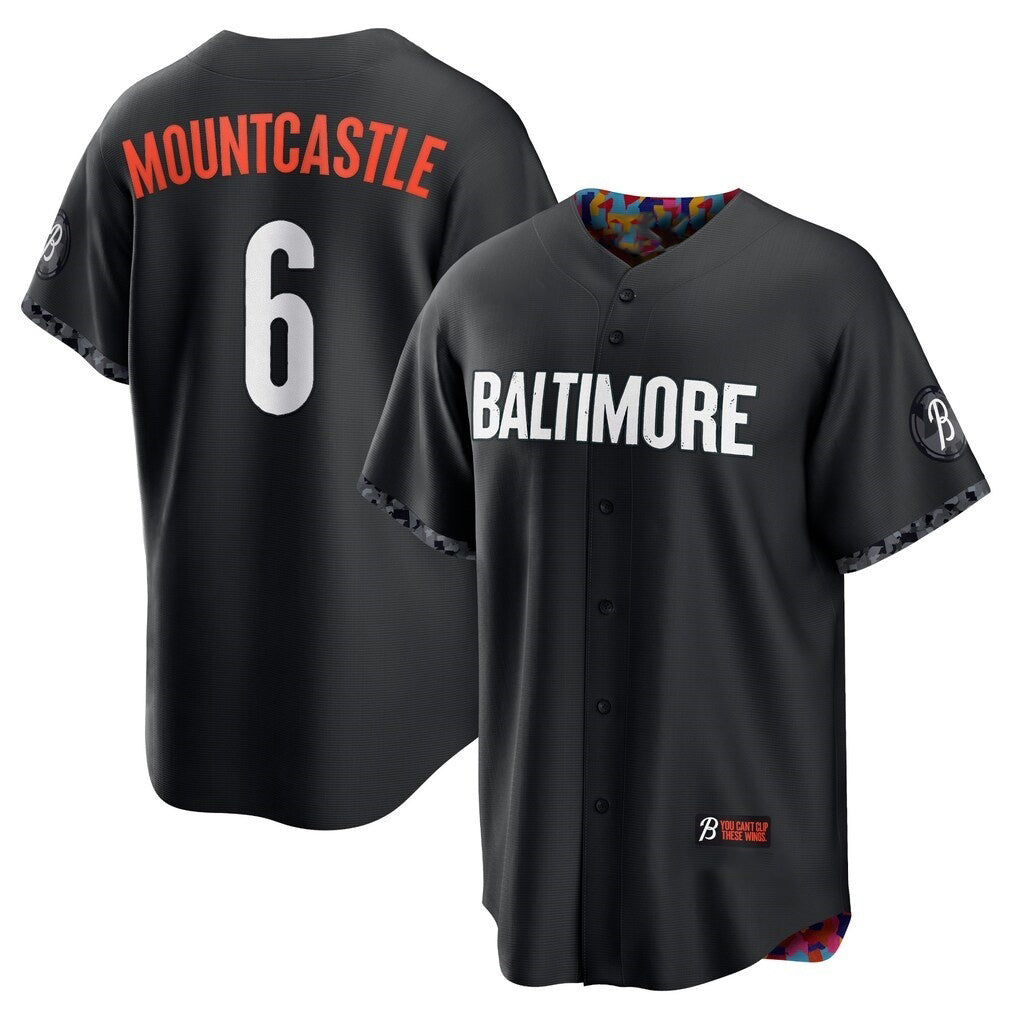 Baltimore Orioles #6 Ryan Mountcastle Black HOLBERT City Connect Replica Player Jersey