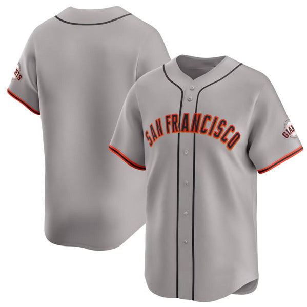 San Francisco Giants Blank Gray HOLBERT Away Limited Stitched Jersey