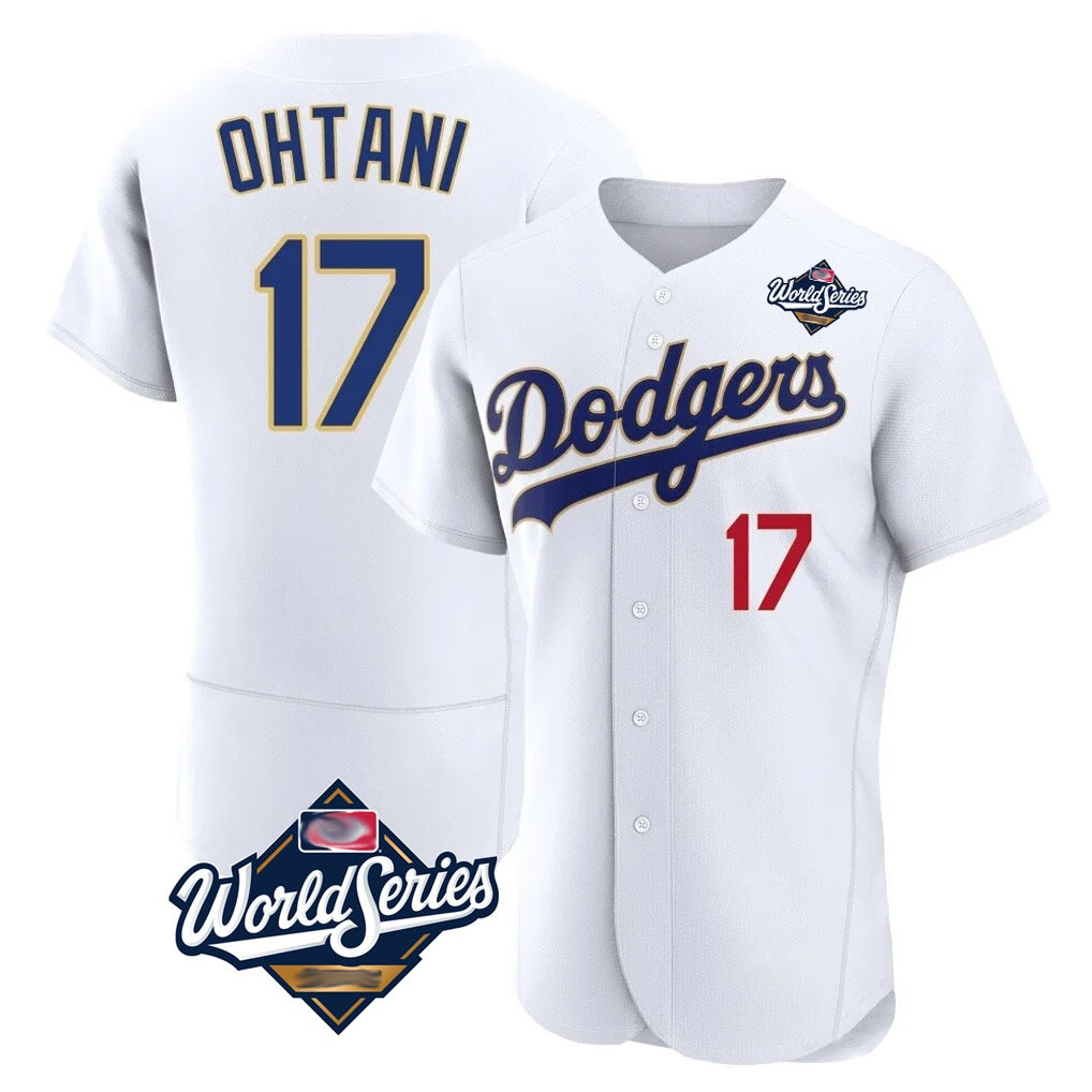Los Angeles Dodgers #17 Shohei Ohtani Player Gold White HOLBERT World Series 2026 Collection Stadium Limited Elite Stitched Jerseys