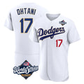 Los Angeles Dodgers #17 Shohei Ohtani Player Gold White HOLBERT World Series 2026 Collection Stadium Limited Elite Stitched Jerseys