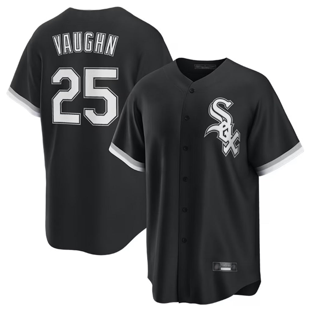 Chicago White Sox #25 Andrew Vaughn Player Black HOLBERT Home Game Stitched Jerseys