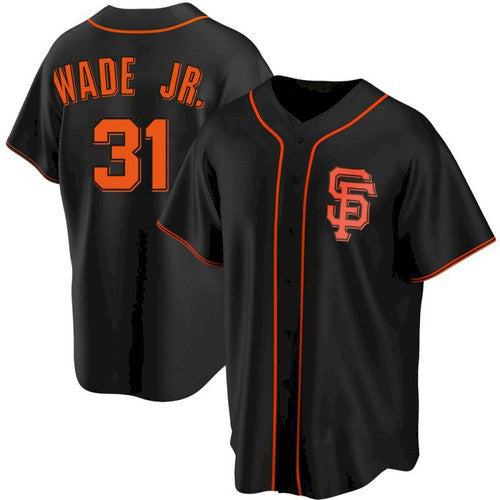 San Francisco Giants #31 LaMonte Wade Jr Black HOLBERT Replica Alternate Jersey