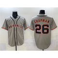 San Francisco Giants #26 Matt Chapman Gray HOLBERT  Cool Base Stitched Jersey 2