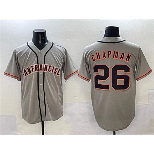 San Francisco Giants #26 Matt Chapman Gray HOLBERT  Cool Base Stitched Jersey 2