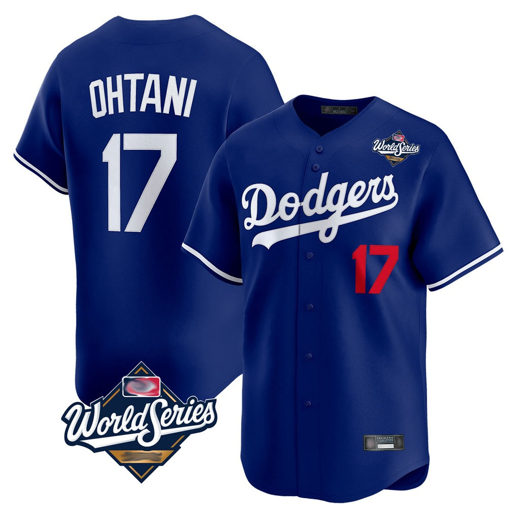 Los Angeles Dodgers #17 Shohei Ohtani Player Royal HOLBERT World Series Limited Home Stitched Jerseys