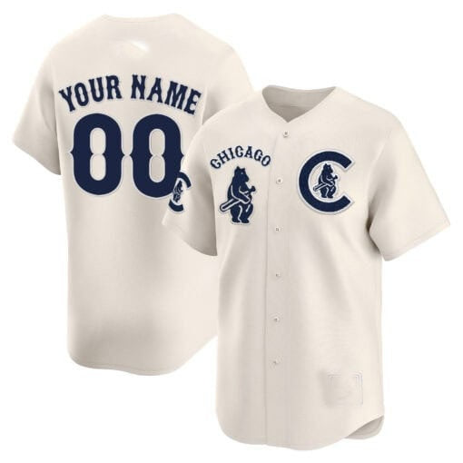 Custom Chicago Cubs Special Vapor Premier Limited Jersey V2 ¨C Cream HOLBERT