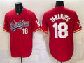 Los Angeles Dodgers x One Piece #18 Yoshinobu Yamamoto Red HOLBERT Vapor Premier Limited Stitched Jersey