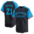 Cincinnati Reds #21 Hunter Greene Player Navy HOLBERT Limited National League All-Star Game Stitched Jerseys