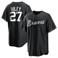 Atlanta Braves #27 Austin Riley Player Black HOLBERT Home Game Stitched Jerseys