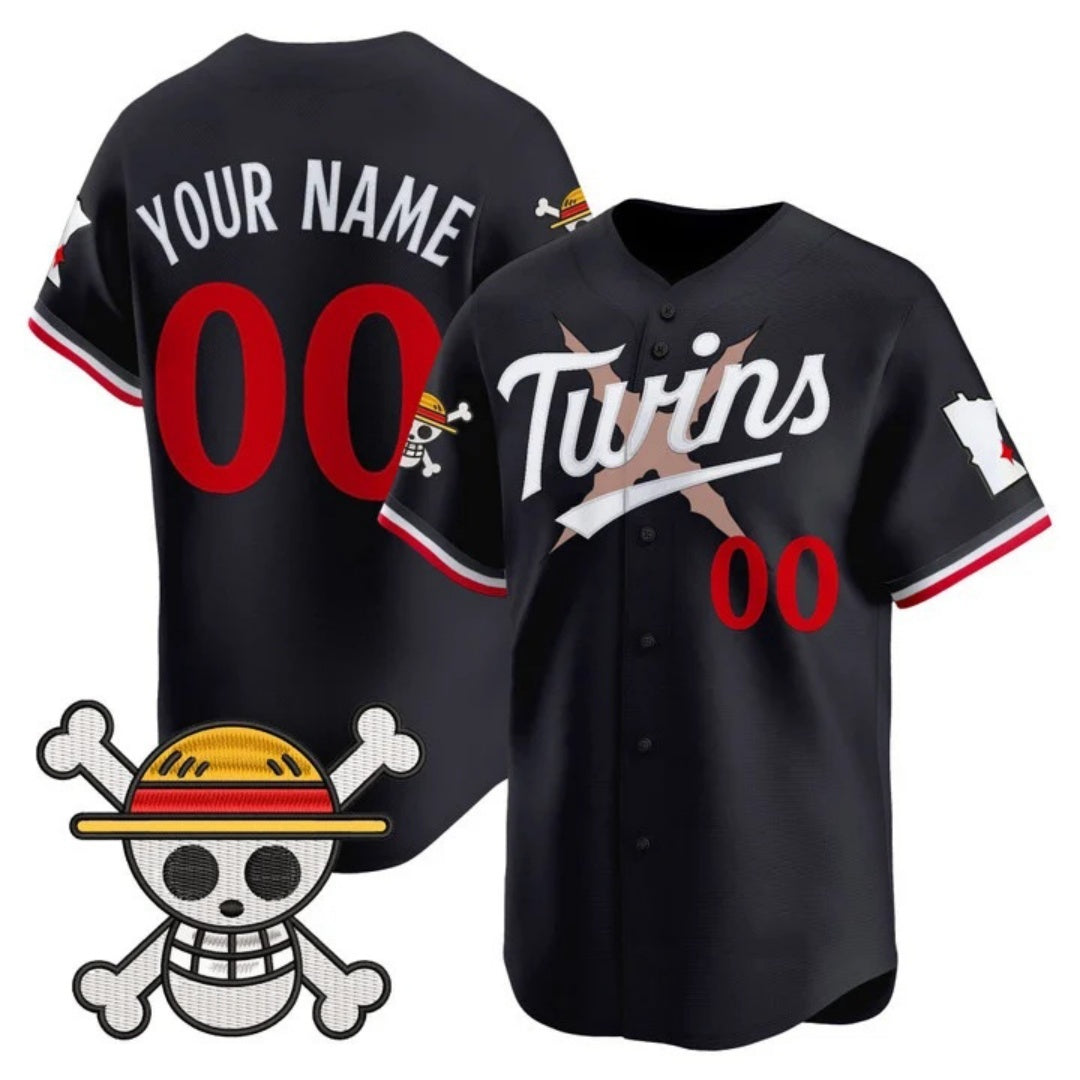 Custom Minnesota Twins x One Piece Navy HOLBERT Vapor Premier Limited Jersey - Stitched