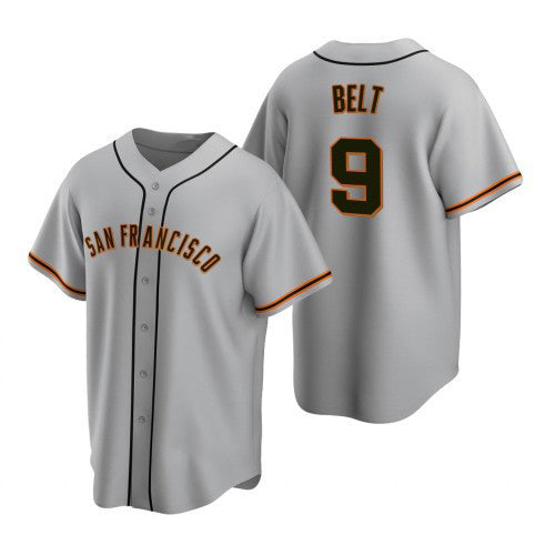 San Francisco Giants #9 Brandon Belt 2020 Grey HOLBERT Jersey