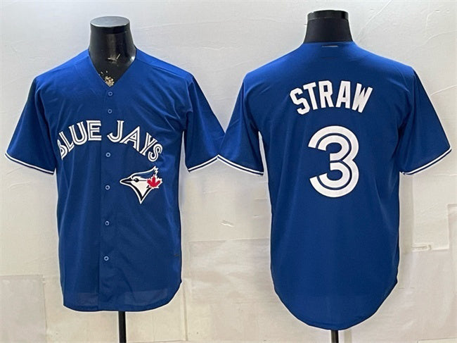 Toronto Blue Jays #3 Myles Straw Royal HOLBERT Stitched Jersey