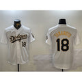 Los Angeles Dodgers #18 Yoshinobu Yamamoto White Gold HOLBERT Home Limited Stitched Jersey 2