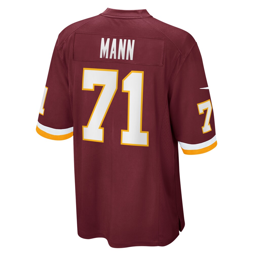 W.Football Team #71 Charles Mann Burgundy HOLBERT Retired Player Jersey