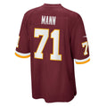 W.Football Team #71 Charles Mann Burgundy HOLBERT Retired Player Jersey