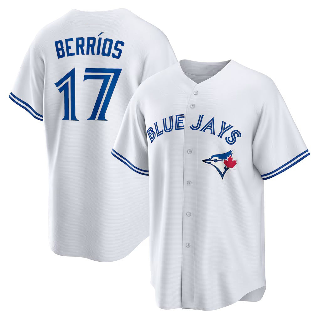 Toronto Blue Jays #17 Jose Berrios White HOLBERT Home Replica Jersey